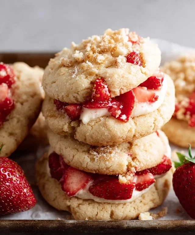 Strawberry Shortcake Cookies