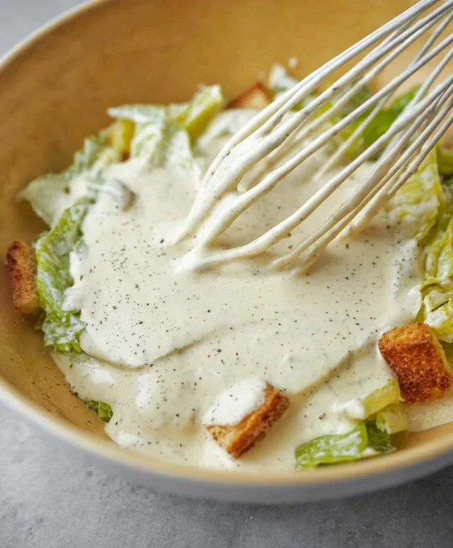 Caesar Salad Dressing (Classic, Creamy & 5 Minutes) 🥗