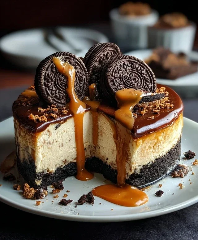 Oreo & Caramel Cheesecake