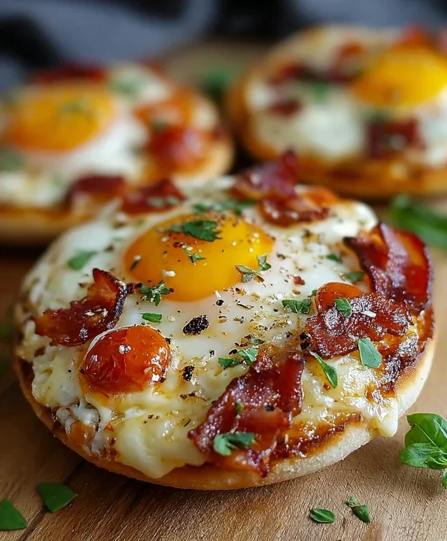 English Muffin Breakfast Pizza