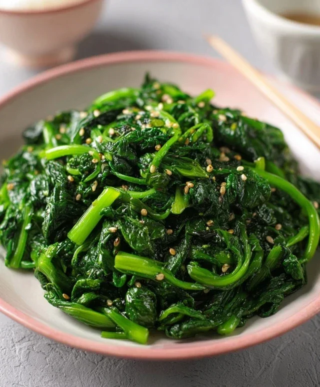 Korean Spinach Side Dish (Sigeumchi Namul)