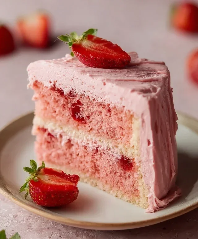 Small-batch Vegan Strawberry Cake