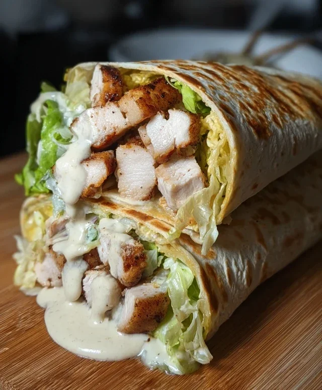 Chicken Caesar Wraps