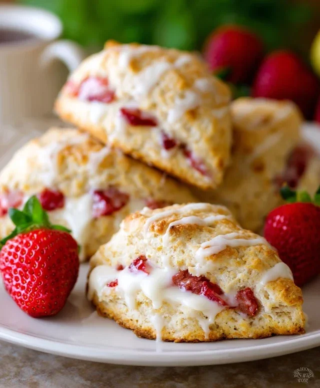 Strawberry Lemon Blondies
