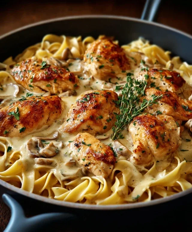 One-Pan Chicken with Buttered Noodles