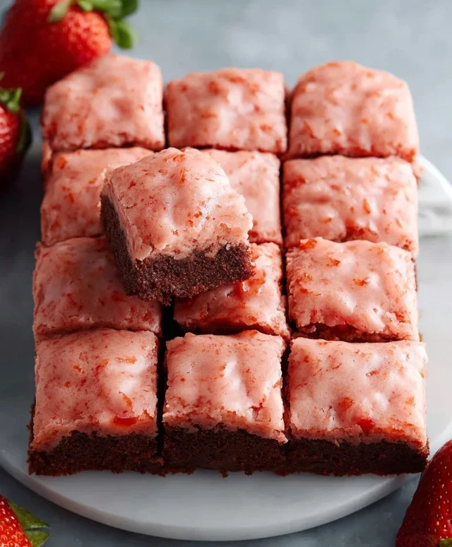 Strawberry Brownies