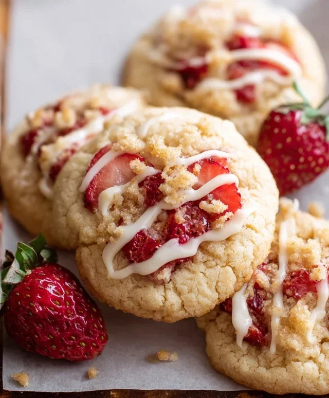 Strawberry Shortcake Cookies