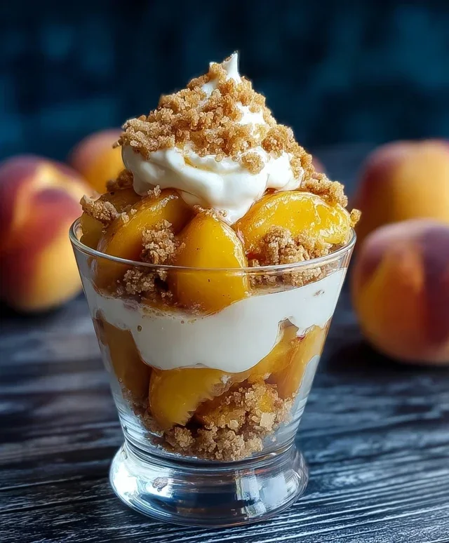 Classic Peach Cobbler Parfait
