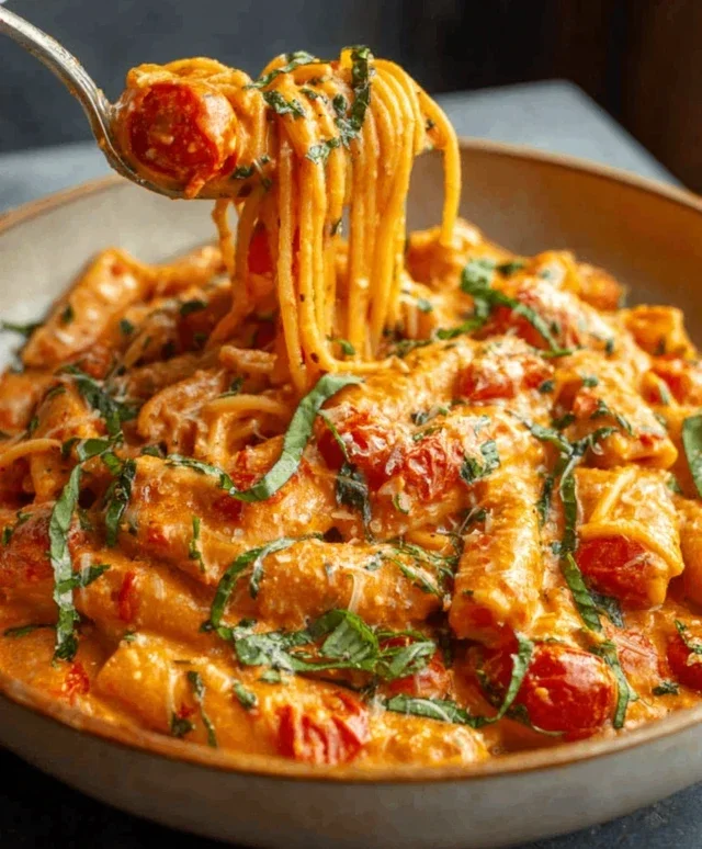 Creamy Tomato Garlic Pasta