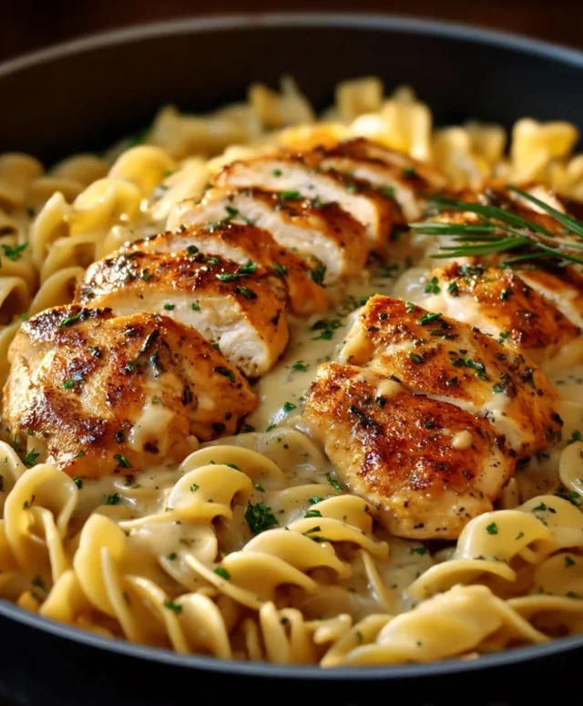 One-Pan Chicken with Buttered Noodles