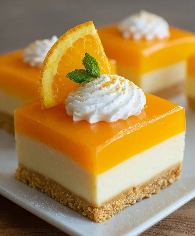 Orange Creamsicle Cheesecake Bars