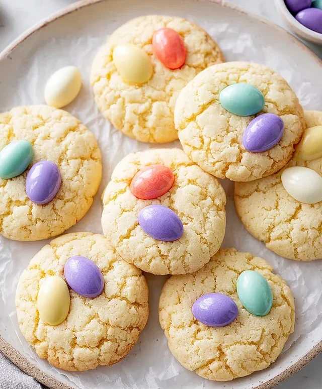 Easter Cake Mix Cookies