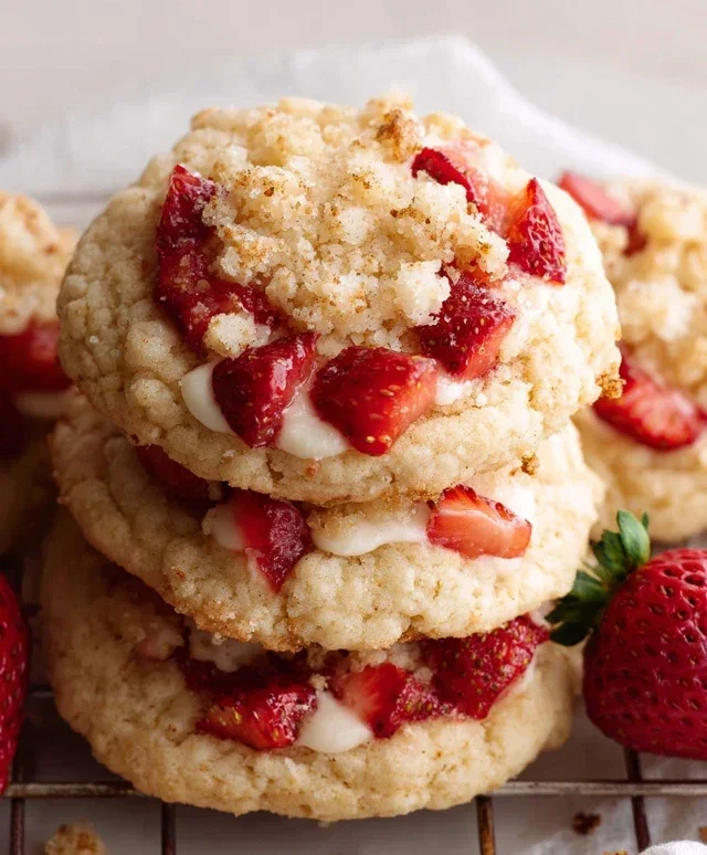 Strawberry Shortcake Cookies