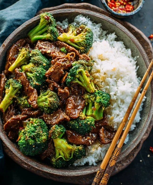 Chinese Beef and Broccoli (牛肉炒西兰花)