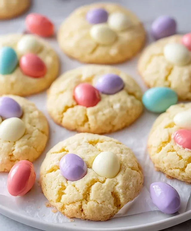 Easter Cake Mix Cookies