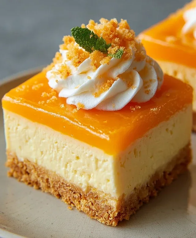 Orange Creamsicle Cheesecake Bars