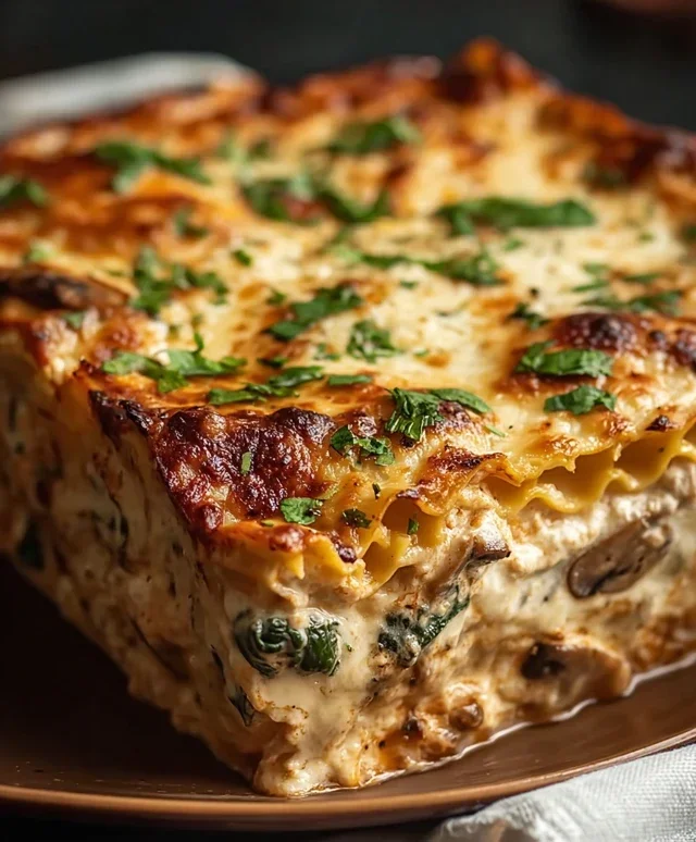 Mushroom And Spinach Lasagna Recipe