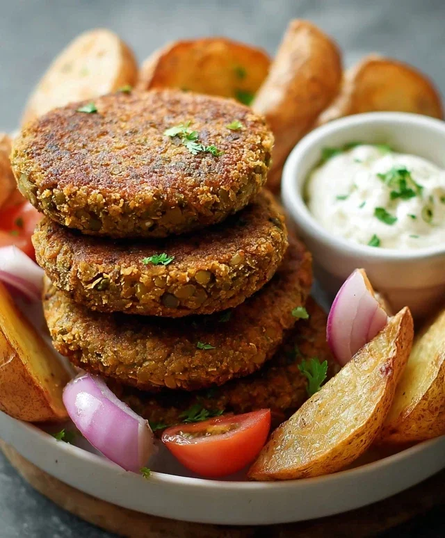 Easy 6-Ingredient Lentil Burgers