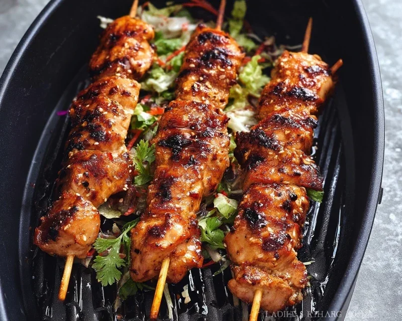 Bang Bang Chicken Skewers