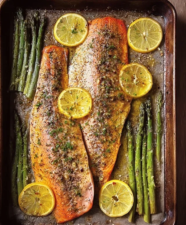 Baked Rainbow Trout with Lemon, Pepper, and Garlic