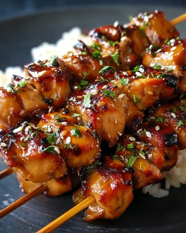 Teriyaki Chicken Skewers