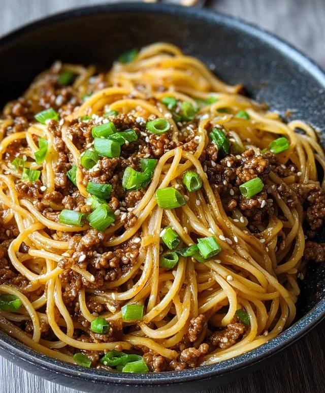 Asian Ground Beef Noodles