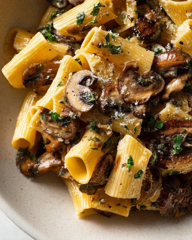 Garlic Mushroom Pasta