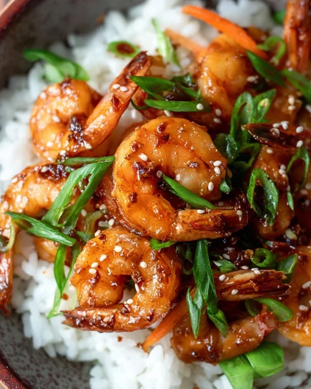 Honey Garlic Shrimp Bowls