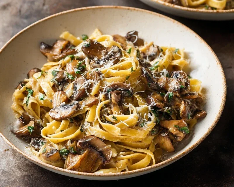 Garlic Mushroom Pasta