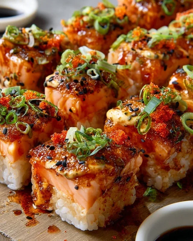 Spicy Salmon Sushi Bake Recipe