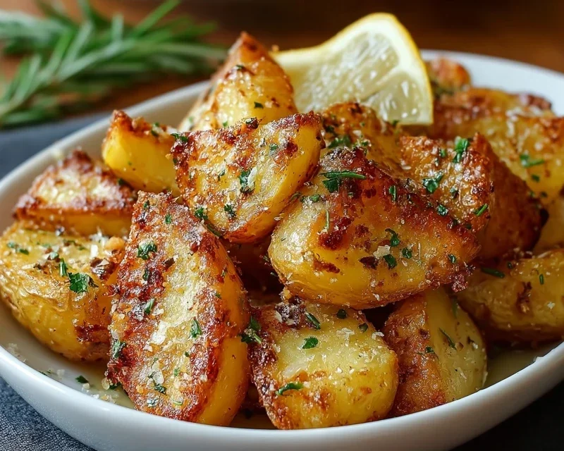 Authentic Greek Potatoes: Crispy Lemon Perfection!