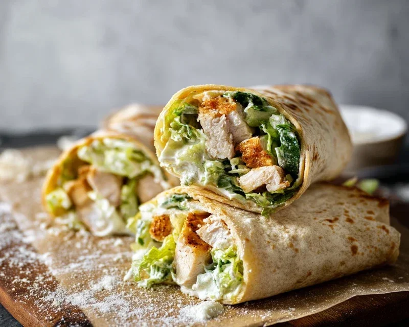 Chicken Caesar Wraps