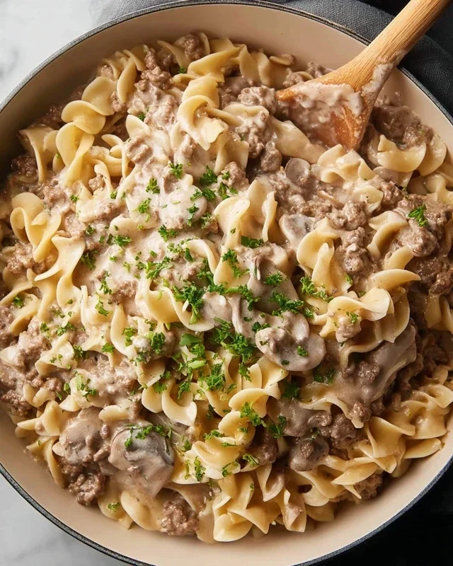30-Minute Ground Beef Stroganoff