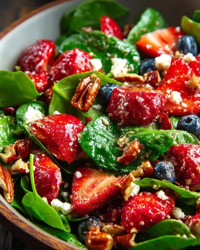 15-Minute Strawberry Spinach Salad