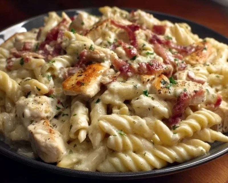 Chicken Beef Beef Bacon Ranch Pasta