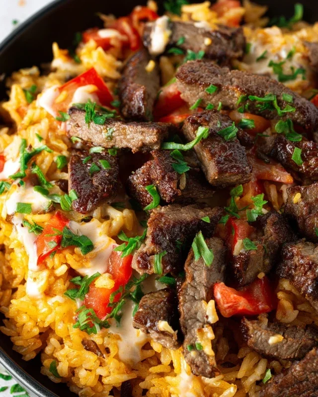 Steak Queso Rice A Flavorful Recipe