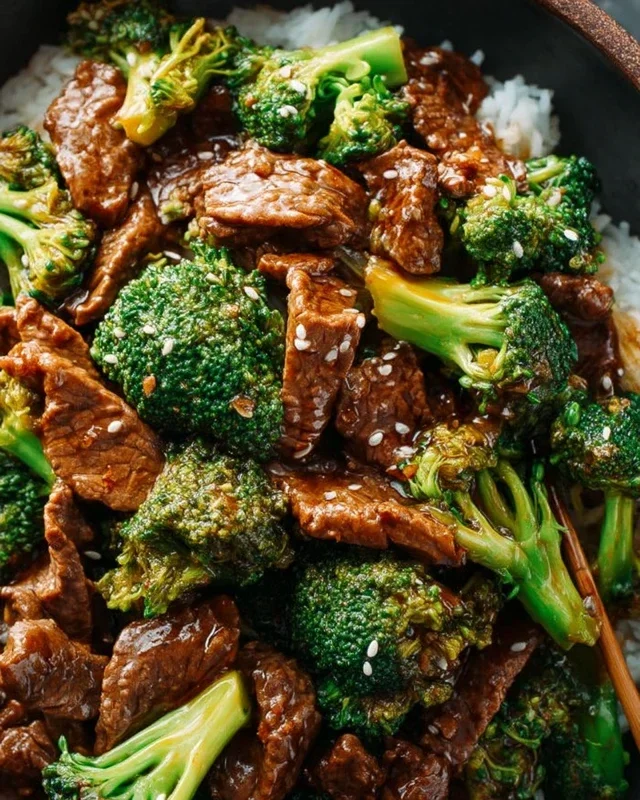 Chinese Beef and Broccoli (牛肉炒西兰花)