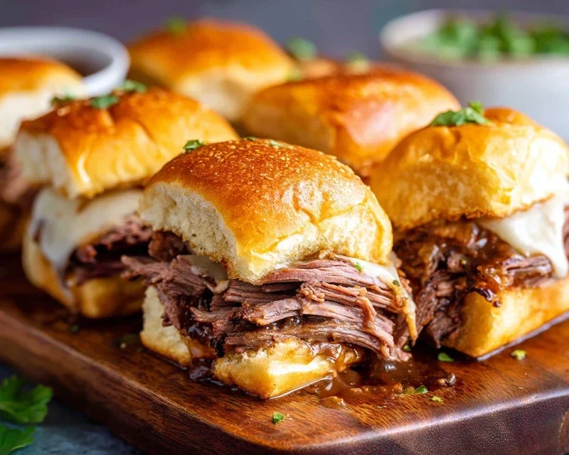 Easy French Dip Sliders Recipe
