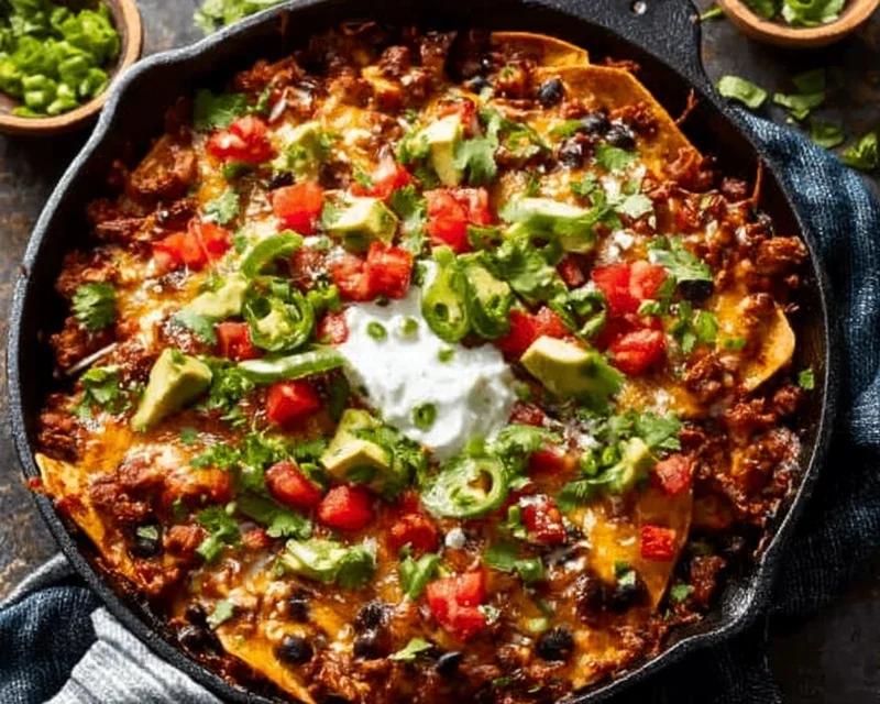 Beef Skillet Enchiladas