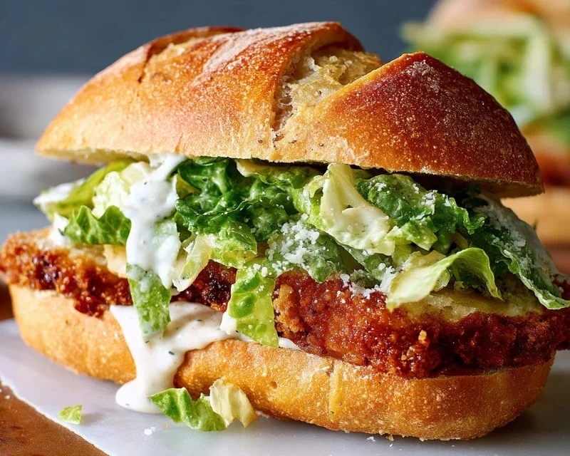 Crispy Chicken Caesar Sandwich