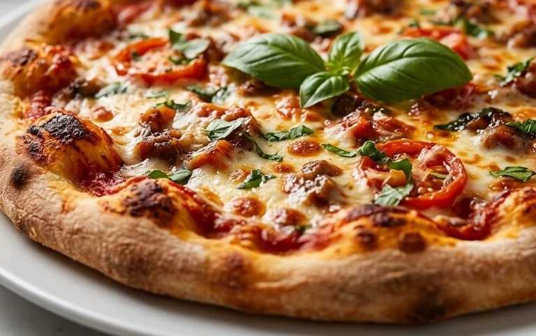 An excellent No Yeast Pizza Dough - quick easy homemade pizza!
