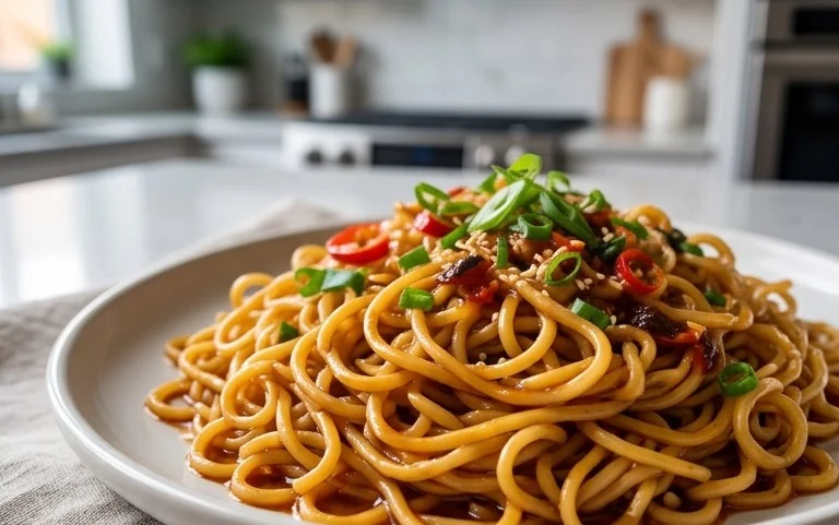 Easy Saucy Ramen Noodles