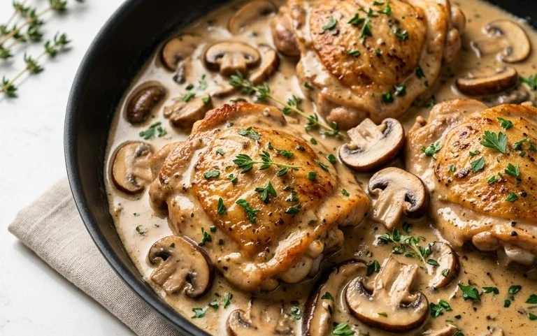 Creamy Mushroom Chicken Recipe
