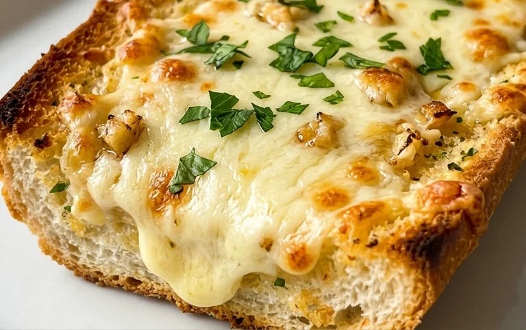 BEST CHEESY GARLIC BREAD RECIPE