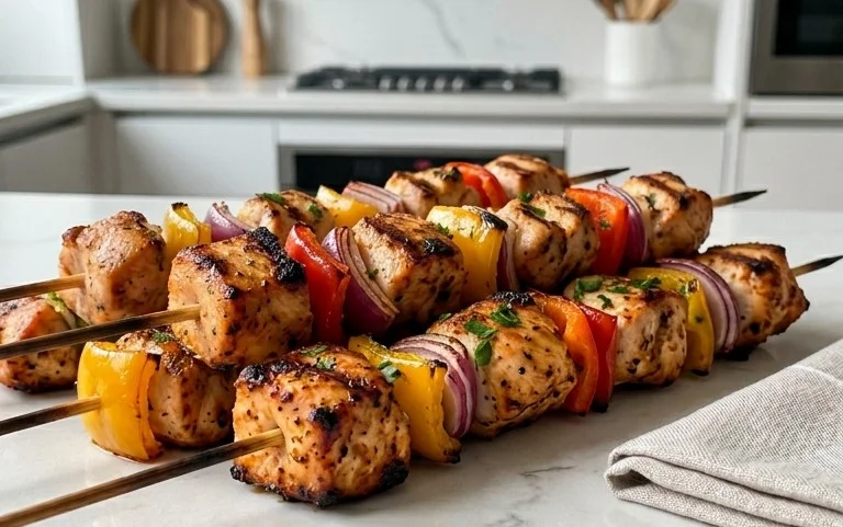Air Fryer Chicken Skewers (VIDEO)