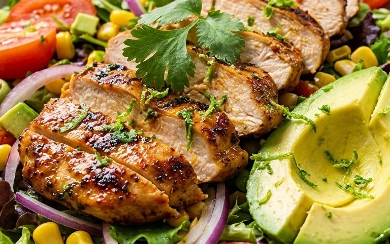Peruvian Grilled Chicken Salad