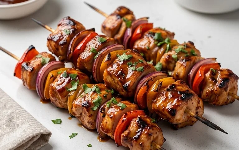 Mexican Barbecue Chicken Skewers