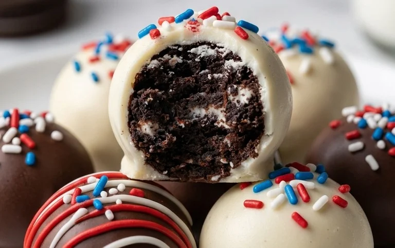 Patriotic Oreo Balls