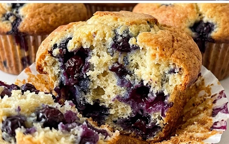 Homemade Blueberry Muffins