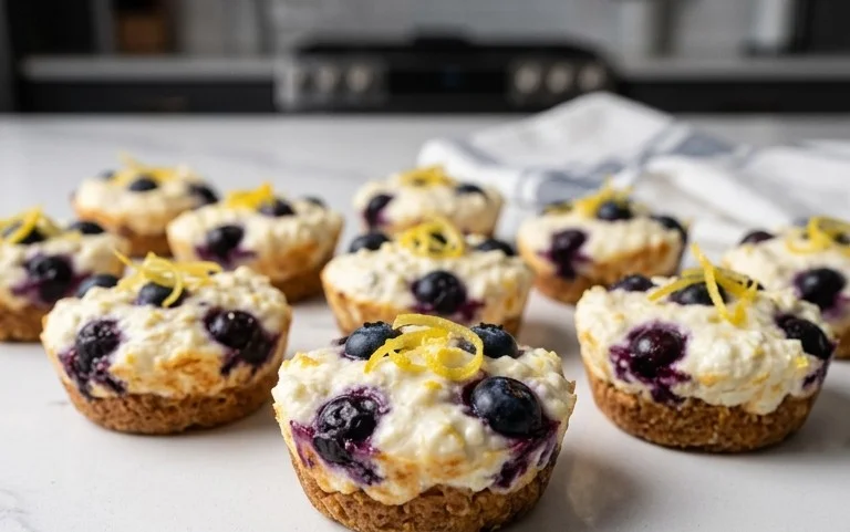 Blueberry and Lemon Zest Cottage Cheese Bites